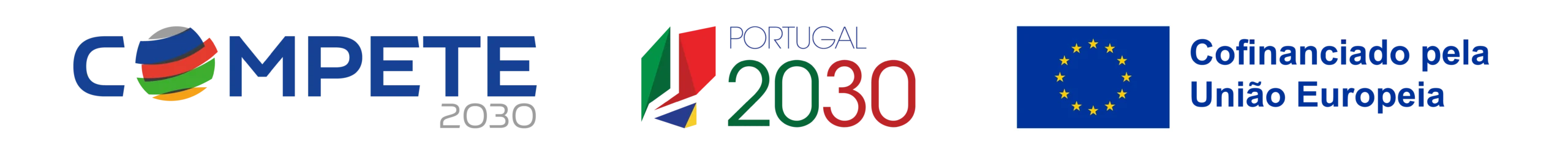 Barra de Cofinanciamento, Compete 2030, Portugal 2030, Cofinanciado pelo União Europeia